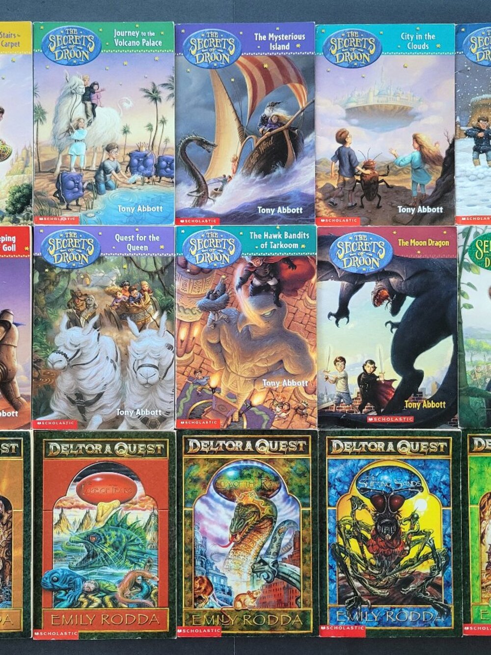 THE SECRETS OF DROON + QUEST BOYS BOOKS LOT OF 15 BY TONY ABBOTT & EMILY RODDA
